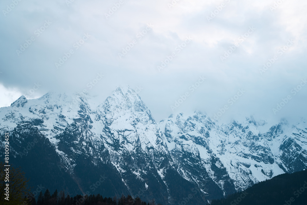 Naklejka premium Majestic and breathtaking alps. Alpine mountains. No people.