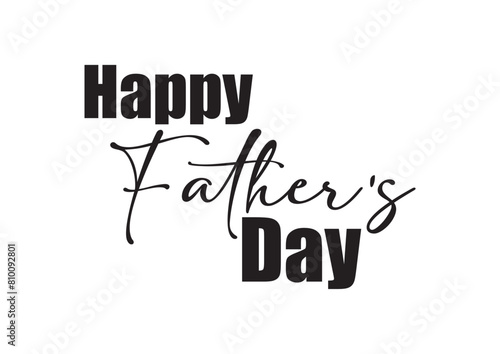Happy Fathers Day typography vector. Father's day sale promotion calligraphy Vector illustration