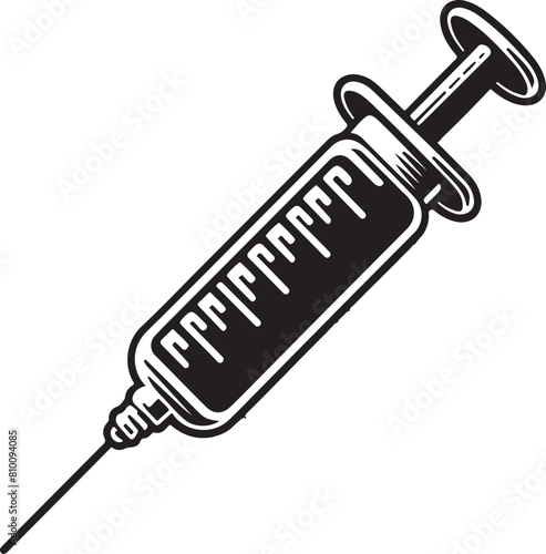 syringe with blood