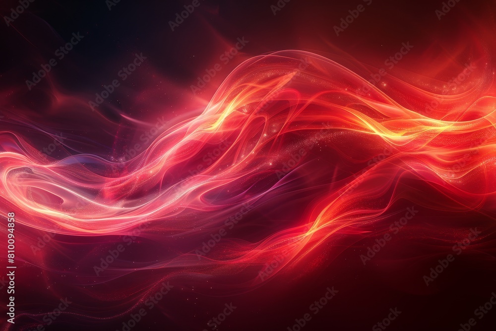 Illustrating an abstract concept of dynamic energy, this image features fiery swirls with glowing highlights, suggesting a powerful, almost cosmic force