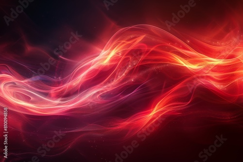 Illustrating an abstract concept of dynamic energy, this image features fiery swirls with glowing highlights, suggesting a powerful, almost cosmic force
