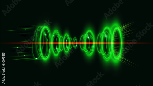 The abstract wallpaper of time portal on black background