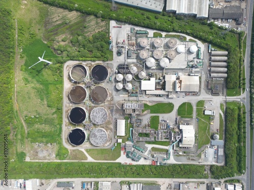 aerial view of Hull Sewage Treatment Works