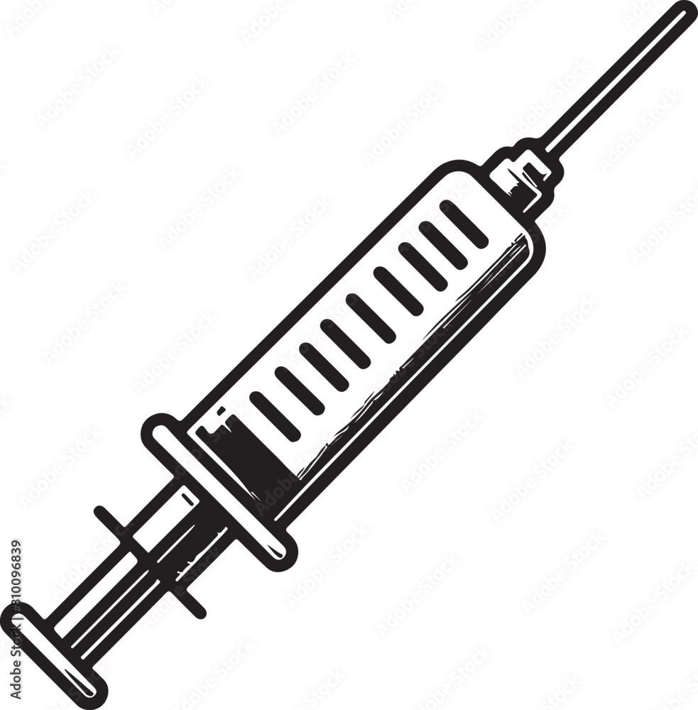 syringe with blood