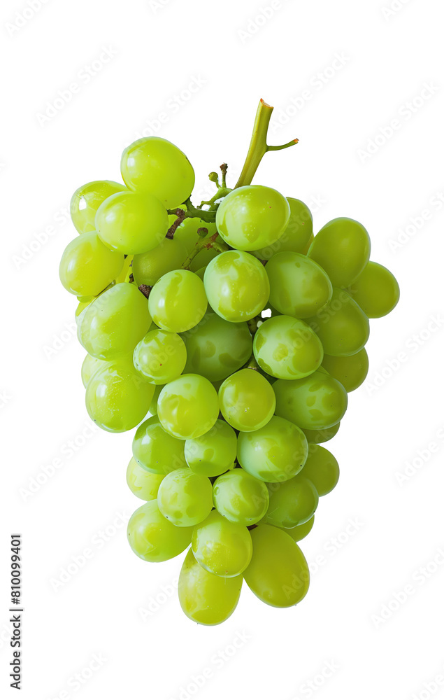fresh bunch of green grapes on transparent background fresh bunch of green grapes on transparent background