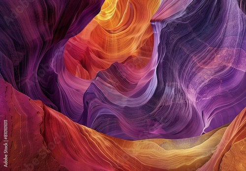 Image of Antelope Canyon with its colorful wave-like rock formations