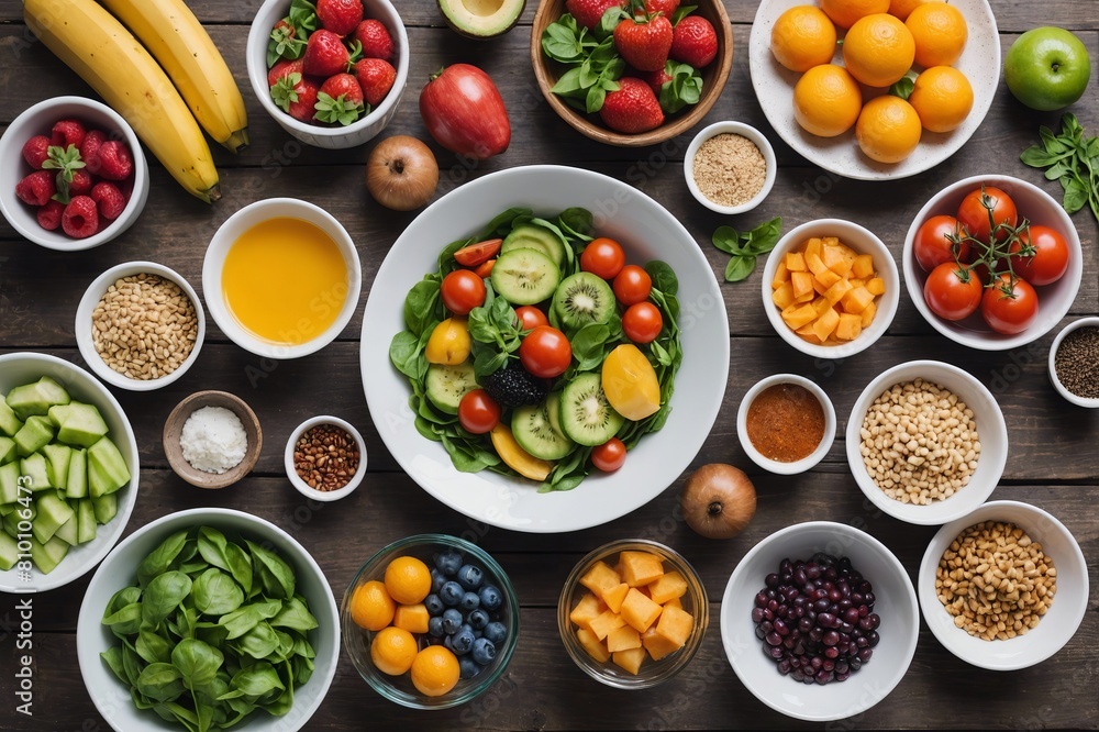 selection of healthy food selection of healthy food