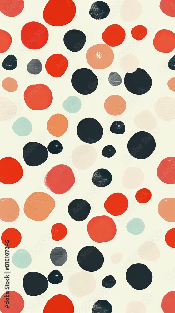 Fototapeta premium Polka dot patterns for a fun and playful vibe