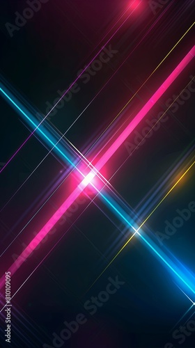 Modern abstract background with dark gradient with neon pink blue color
