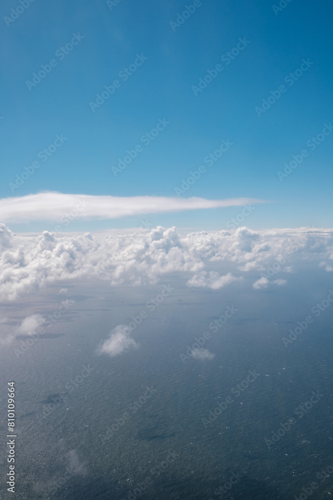 Fototapeta premium Cloudscapes over the North Sea, Europe