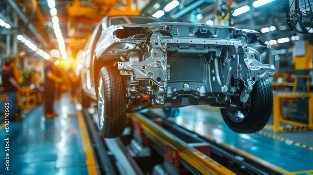 a team conducting a quality check on automotive parts in a factory a team conducting a quality check on automotive parts in a factory