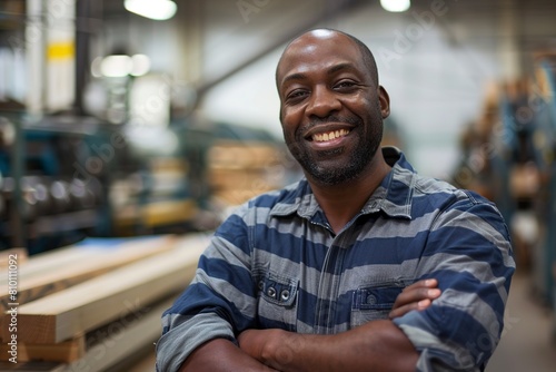 Portrait of African American man smiling © Jorge Ferreiro