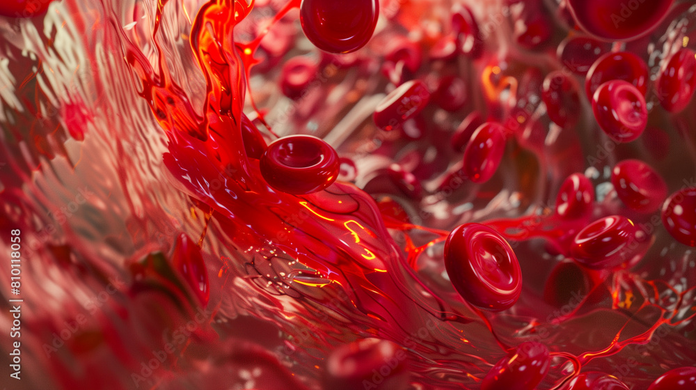 Dynamic Swirl of Erythrocytes in Blood Vessel Dynamic Swirl of Erythrocytes in Blood Vessel