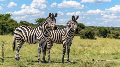 Zebra in nature habitat   Wildlife view