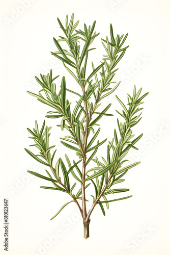 Vintage illustration of Rosemary plant, rosemary, tasty rosemary, herbs, rosemary herb
