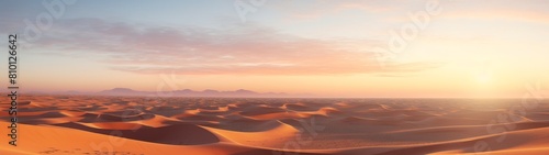 Breathtaking desert landscape at sunset