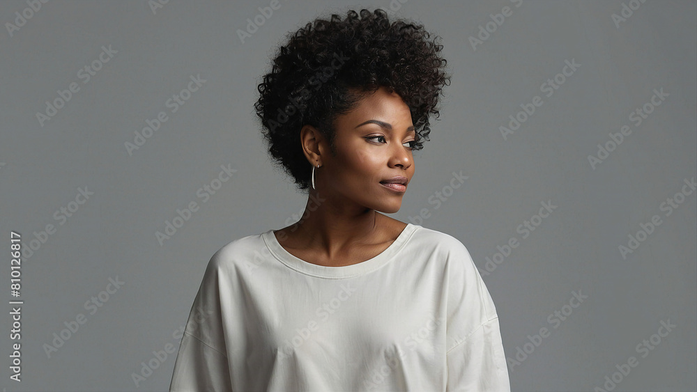 AI generated beautiful young black woman portrait, mixed race ethnicity, perfect appearance AI generated beautiful young black woman portrait, mixed race ethnicity, perfect appearance
