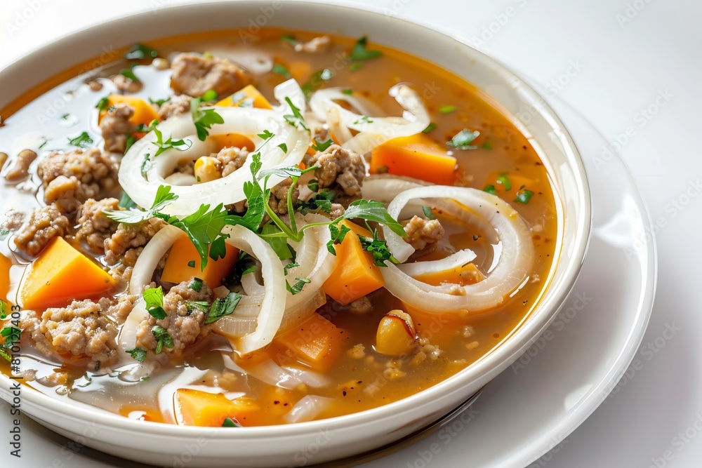 Flavorful African Peanut Soup with Ground Turkey and Sweet Potato