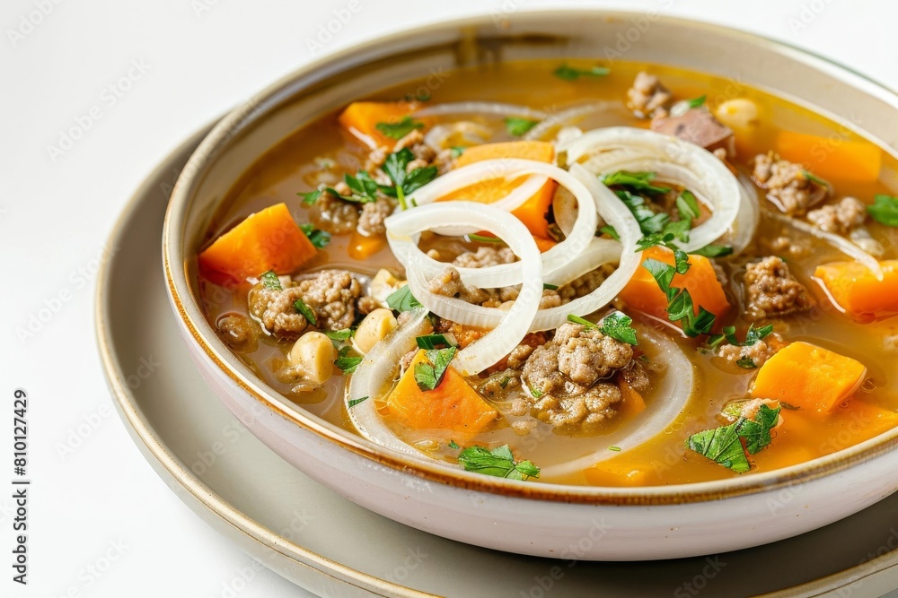 Wholesome African Peanut Soup with Ground Turkey and Coconut Milk