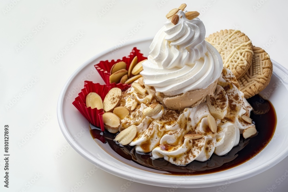 Tempting Affogato Sundae with Whipped Cream and Espresso Gelato Tempting Affogato Sundae with Whipped Cream and Espresso Gelato