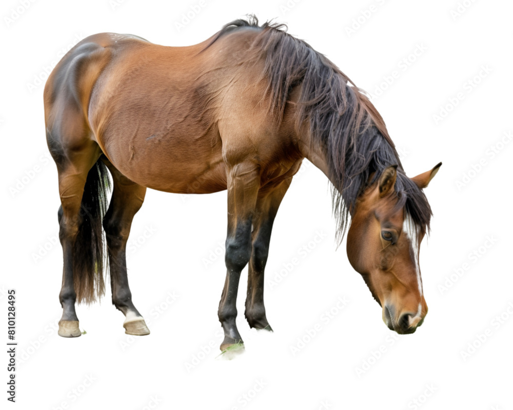 Obraz premium Horse isolated on white background