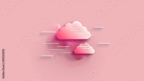 Simple design representing cloud-based data migration