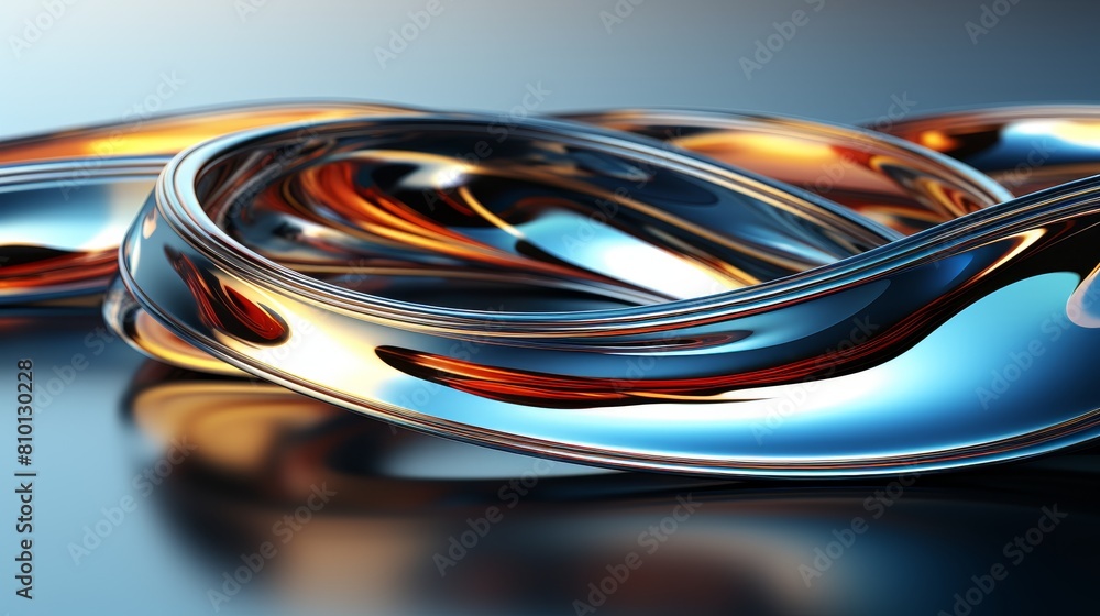 abstract chrome and glass design abstract chrome and glass design