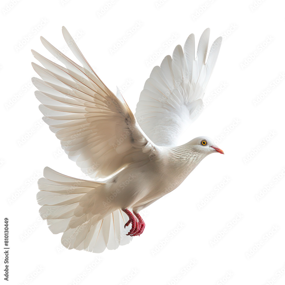 Fototapeta premium pigeon flying isolated on transparent background