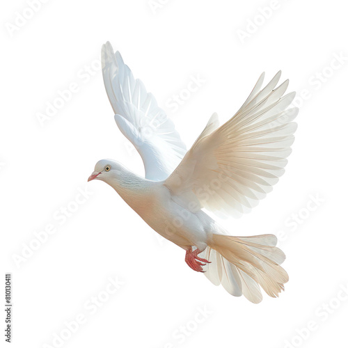 pigeon flying isolated on transparent background
