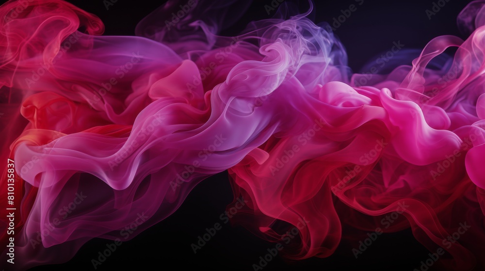 Abstract Painting of a Red, Pink, and Blue Wave Abstract Painting of a Red, Pink, and Blue Wave