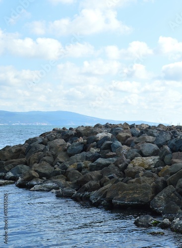 Stones on the seashore - Bulgaria, Sunny Beach, Burgas