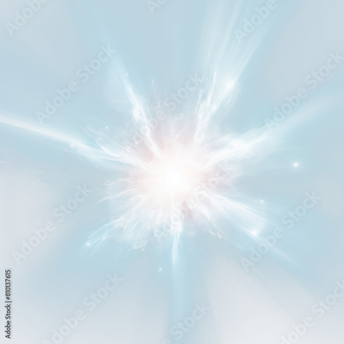 sunlight special lens flare light effect  on Transparent Background. Ai generated 