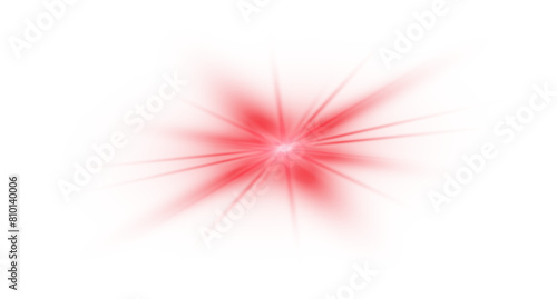  Red lens flares, laser beams, horizontal light rays, beautiful light flares glowing streaks on transparent background