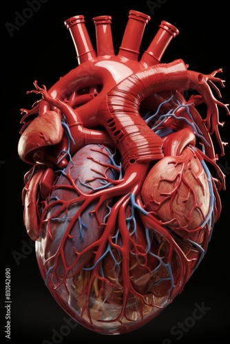 detailed anatomical model of the human heart