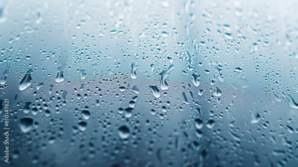 Refreshing Water Droplets on Frosted Glass