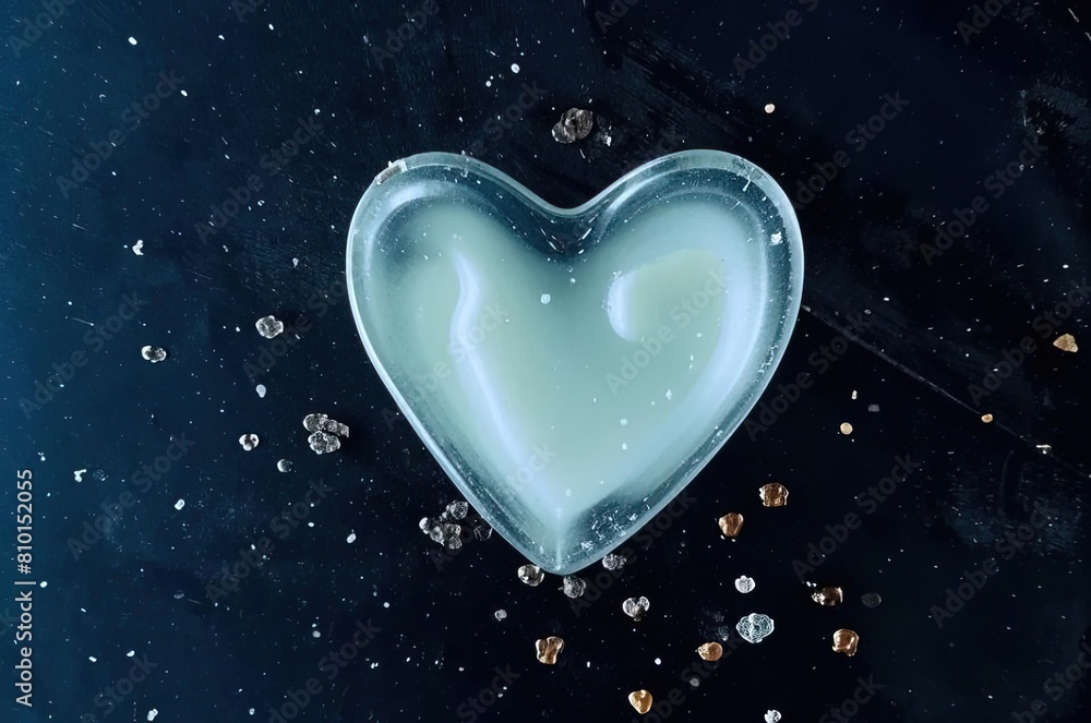 Heart of ice, art. Heart of ice, art.