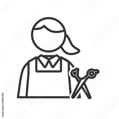 女性の美容師