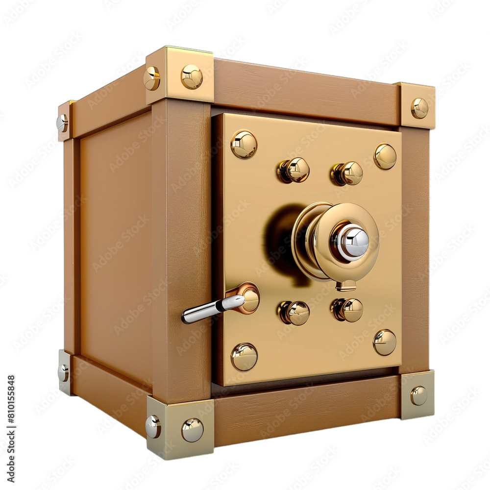 Fototapeta premium safe with coins isolated