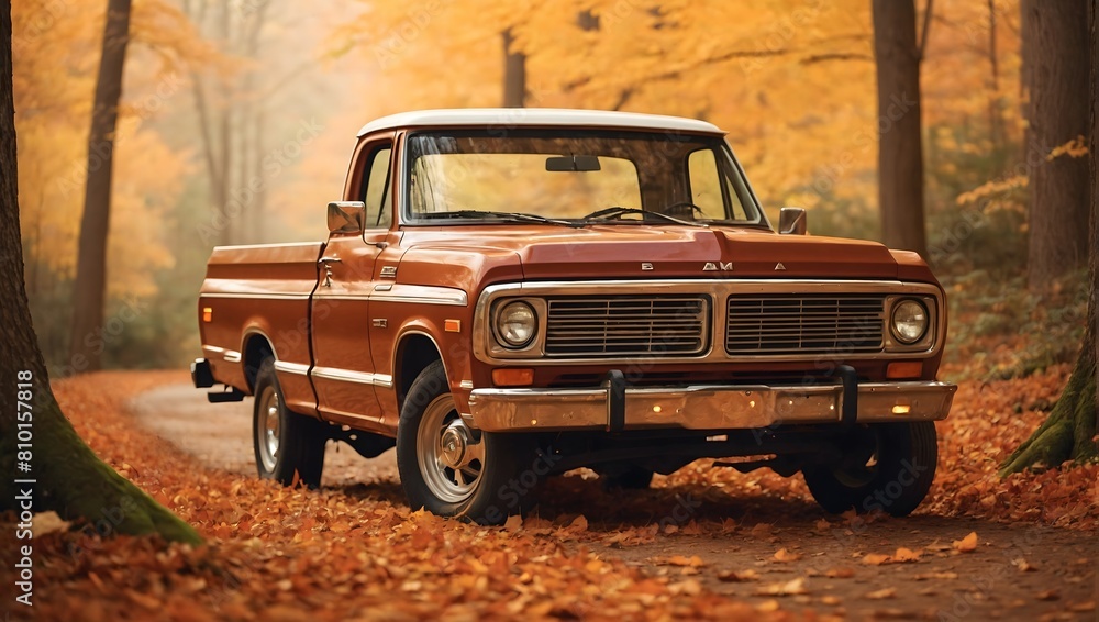Fototapeta premium Classic 1970s Pickup