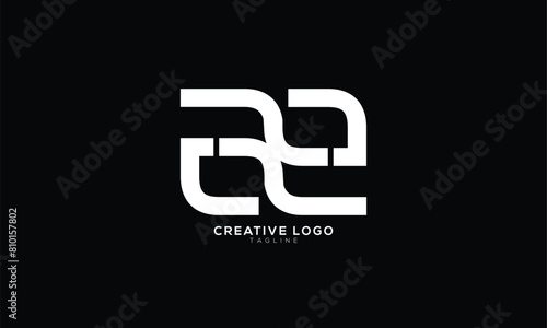 AE Abstract initial monogram letter alphabet logo design