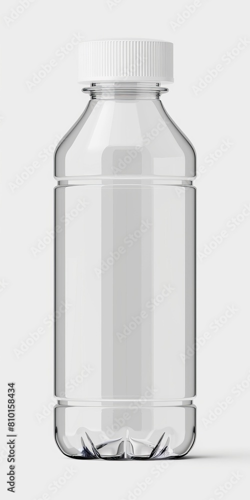 Blank plastic water bottle isolated on white Blank plastic water bottle isolated on white