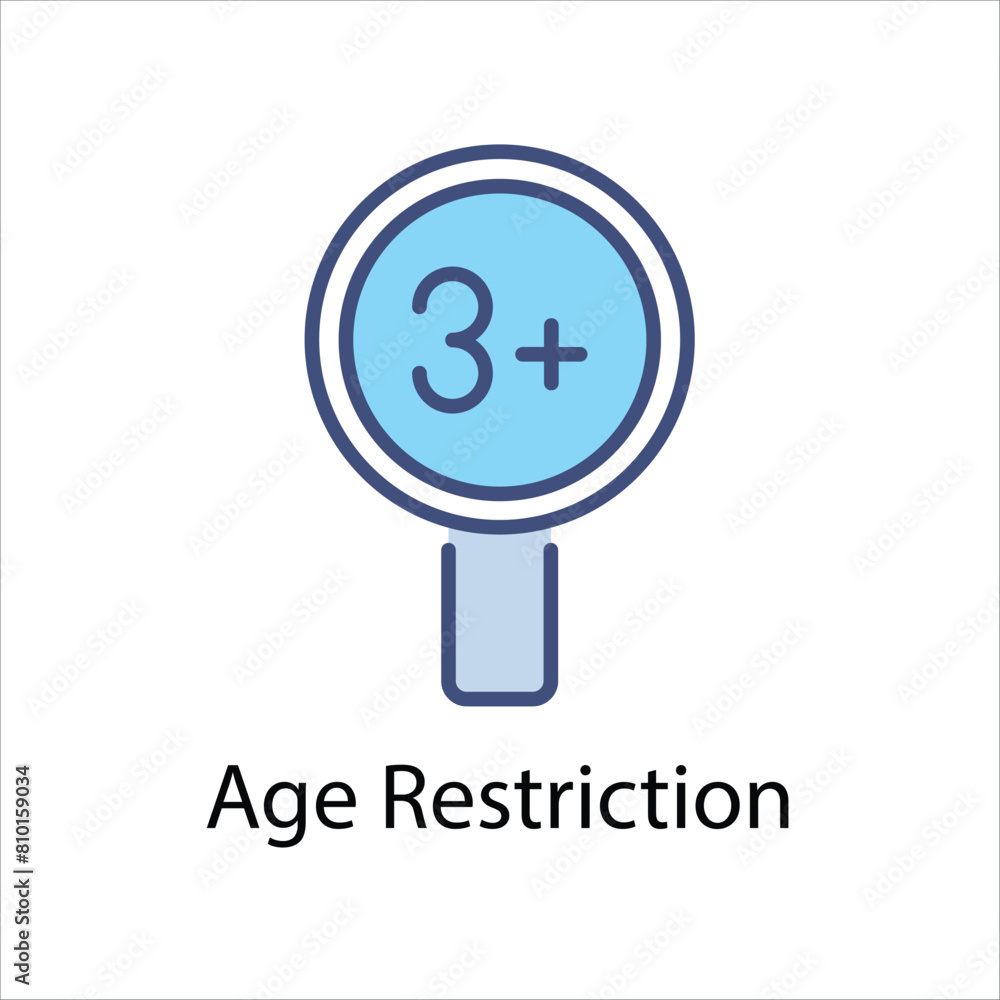 Age Restriction vector icon Age Restriction vector icon