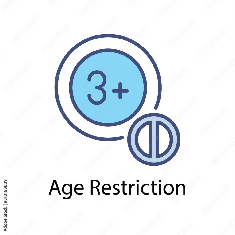 Age Restriction vector icon Age Restriction vector icon