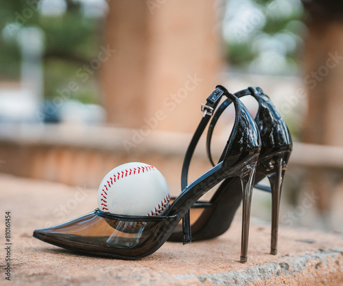 baseball entrepreneurial woman heels play 