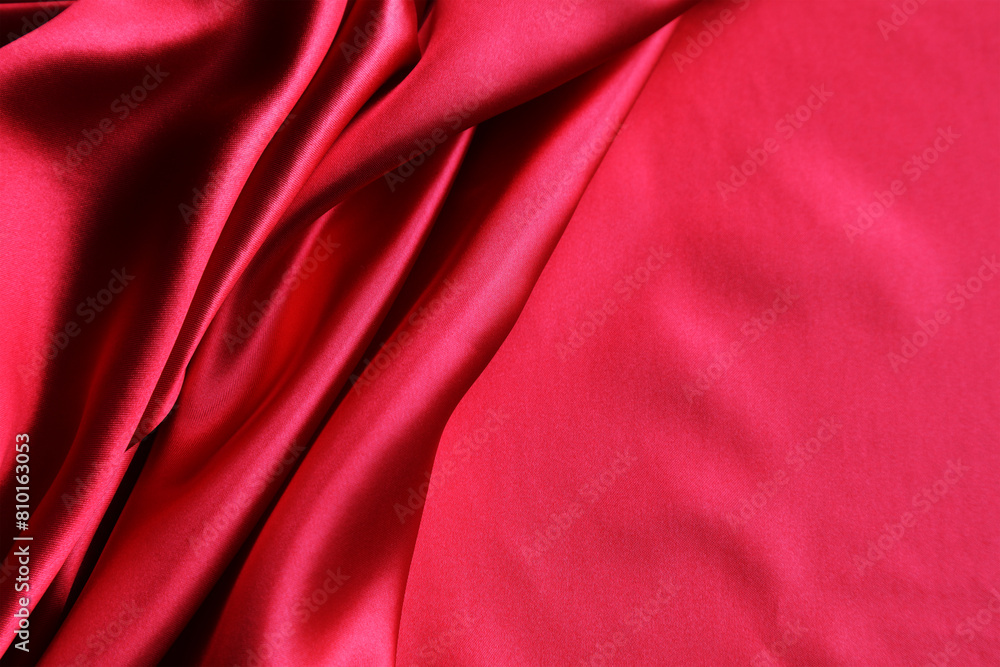 Red silk fabric Red silk fabric