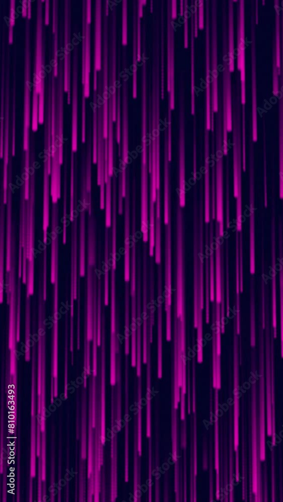 Seamless looped animation of rain of particles, Purple color particles falling down, abstract luxury background. bright particles falling on dark background Seamless looped animation of rain of particles, Purple color particles falling down, abstract luxury background. bright particles falling on dark background