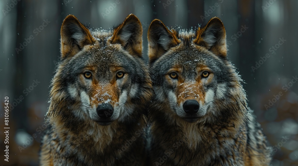 Fototapeta premium portrait of a wolf