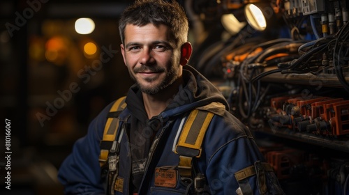 Portrait of a hardworking mechanic in a repair shop