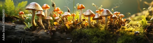Enchanting forest mushrooms