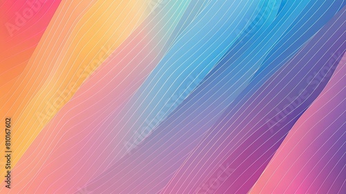 Colorful abstract background with wavy lines.